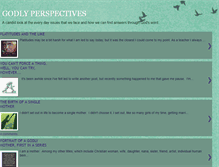 Tablet Screenshot of godlyperspectives.blogspot.com