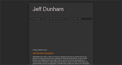 Desktop Screenshot of jeffdunhamfans.blogspot.com