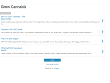 Tablet Screenshot of growingcannabis.blogspot.com