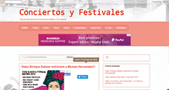 Desktop Screenshot of conciertosenbolivia.blogspot.com