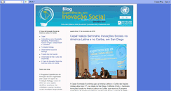 Desktop Screenshot of inovacaosocial2010.blogspot.com