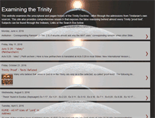 Tablet Screenshot of examiningthetrinity.blogspot.com