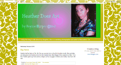 Desktop Screenshot of heatherdoesart.blogspot.com