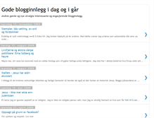 Tablet Screenshot of godeblogginnlegg.blogspot.com