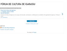 Tablet Screenshot of forumdeculturadeigarassu.blogspot.com