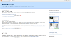 Desktop Screenshot of flickrmanager.blogspot.com