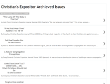 Tablet Screenshot of christainsexpositor.blogspot.com