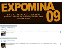 Tablet Screenshot of expomina2009.blogspot.com