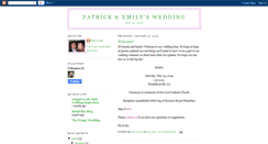 Desktop Screenshot of patrickandemilywedding.blogspot.com