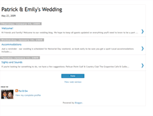 Tablet Screenshot of patrickandemilywedding.blogspot.com