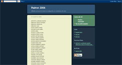 Desktop Screenshot of padron2006.blogspot.com