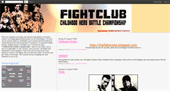 Desktop Screenshot of fightclub2008.blogspot.com