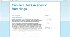 Desktop Screenshot of caninetutor.blogspot.com