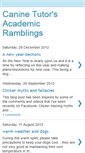 Mobile Screenshot of caninetutor.blogspot.com