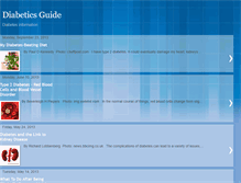 Tablet Screenshot of diabeticsguide101.blogspot.com