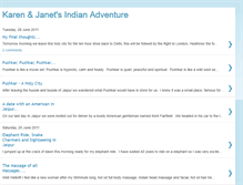 Tablet Screenshot of karenandjanetsindianadventure.blogspot.com