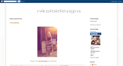 Desktop Screenshot of nikki-nikolaidesigns.blogspot.com