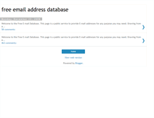 Tablet Screenshot of free-email-database.blogspot.com
