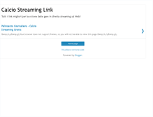 Tablet Screenshot of calciostreaminglink.blogspot.com