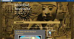 Desktop Screenshot of identidadamerindia.blogspot.com