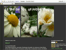 Tablet Screenshot of jardindesgrandesvignes.blogspot.com