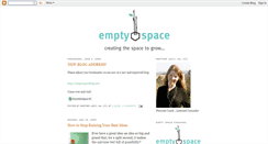 Desktop Screenshot of emptyspacecoaching.blogspot.com