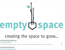 Tablet Screenshot of emptyspacecoaching.blogspot.com