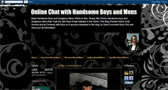 Desktop Screenshot of onlinechatwithhandsomeboys.blogspot.com