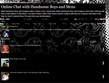 Tablet Screenshot of onlinechatwithhandsomeboys.blogspot.com