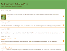 Tablet Screenshot of emergingartist.blogspot.com