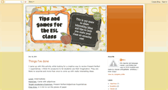 Desktop Screenshot of esltipsforteachers.blogspot.com