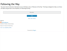 Tablet Screenshot of followingtheway.blogspot.com