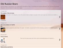 Tablet Screenshot of oldrussianbears.blogspot.com
