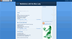 Desktop Screenshot of meditationswiththebluelady.blogspot.com