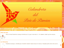 Tablet Screenshot of calandretadelpaisdepamias.blogspot.com