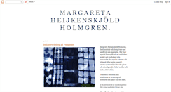 Desktop Screenshot of margaretaheijkenskjoldholmgren.blogspot.com