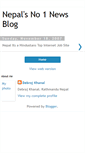 Mobile Screenshot of nepalpages.blogspot.com