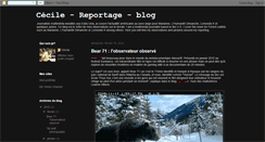 Desktop Screenshot of cecile-reportage.blogspot.com