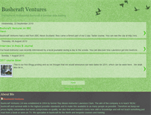 Tablet Screenshot of bushcraftventures.blogspot.com