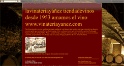 Desktop Screenshot of lavinateriayaneztiendadevinos.blogspot.com