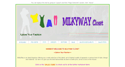 Desktop Screenshot of milkywaycloset.blogspot.com