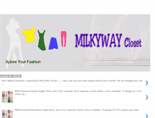 Tablet Screenshot of milkywaycloset.blogspot.com