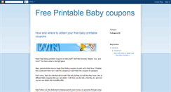 Desktop Screenshot of freeprintablebabycoupons.blogspot.com