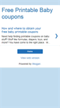 Mobile Screenshot of freeprintablebabycoupons.blogspot.com