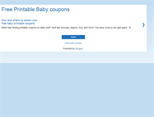 Tablet Screenshot of freeprintablebabycoupons.blogspot.com