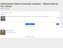 Tablet Screenshot of nsulibraries.blogspot.com