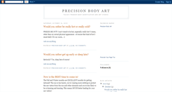 Desktop Screenshot of precisionbodyart.blogspot.com
