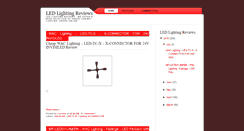 Desktop Screenshot of ledlightingreviews.blogspot.com