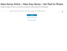 Tablet Screenshot of makemoneyonline-getpaidforphotos.blogspot.com