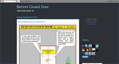 Desktop Screenshot of behindacloseddoor.blogspot.com